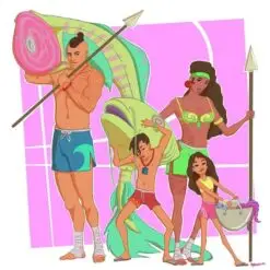 Ilustración de personajes